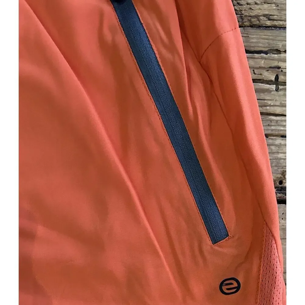 Etonic Men's Active Training Shorts w/ Pockets Stretch Size XL Orange